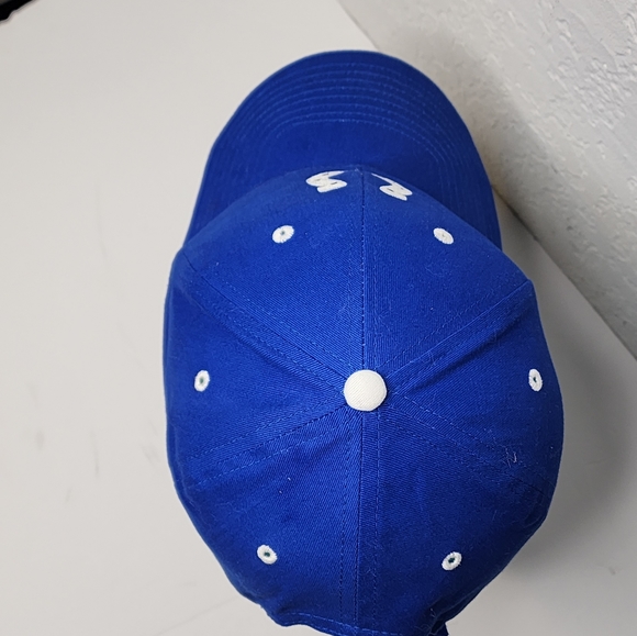 Indianapolis Colts Blue W White Embroidered Logo Cap Otto 100% Cotton Hat NFL - Picture 3 of 6